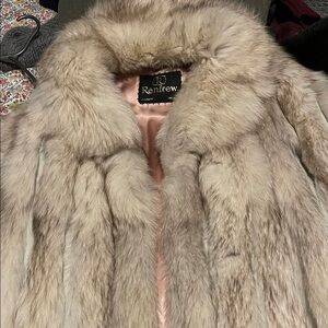 Women's Cream Fur Coat